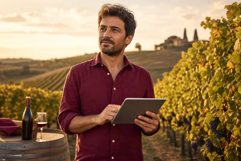 Artigiano e agricoltore al lavoro